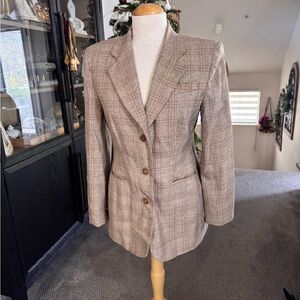 Hugo Buscati Plaid Women's Blazer